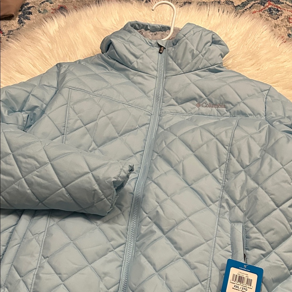 Columbia Light Blue Quilted Jacket